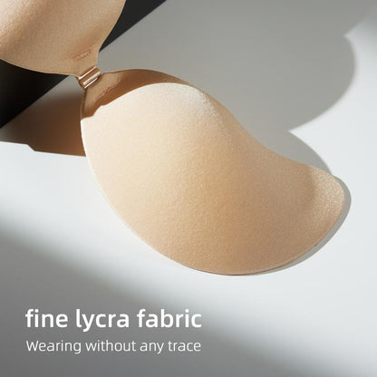 Invisible Push-Up Bra (2 Pairs) – Strapless, Reusable & Seamless Fit