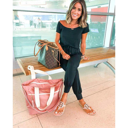 Off-Shoulder Stretchy Jumpsuit - S to XXXL | Comfy, Stylish & Minimalist