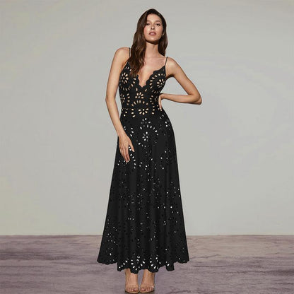 TRNVD® Flower Hollow One Piece Swimsuit and Skirt