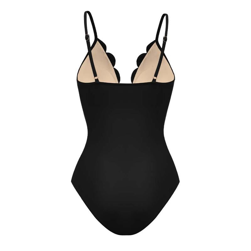 TRNVD® Flower Hollow One Piece Swimsuit and Skirt