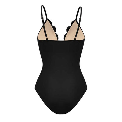 TRNVD® Flower Hollow One Piece Swimsuit and Skirt