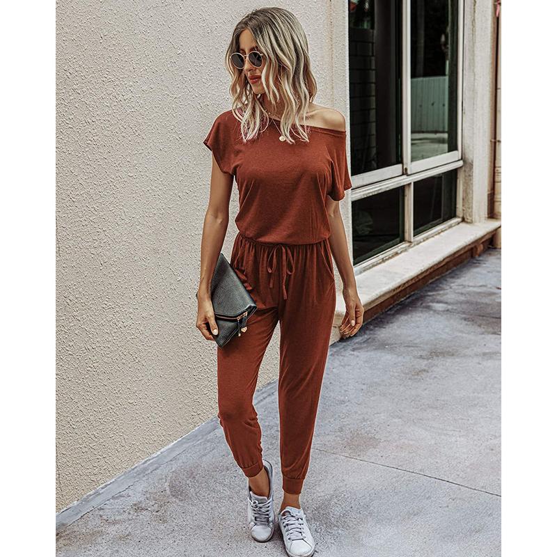 Off-Shoulder Stretchy Jumpsuit - S to XXXL | Comfy, Stylish & Minimalist