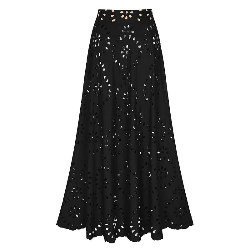 TRNVD® Flower Hollow One Piece Swimsuit and Skirt