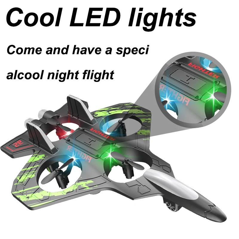 Star Fighter RC Jet – 360° Aerial Stunt Plane with LED Lights
